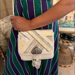 Vintage leather crossbody